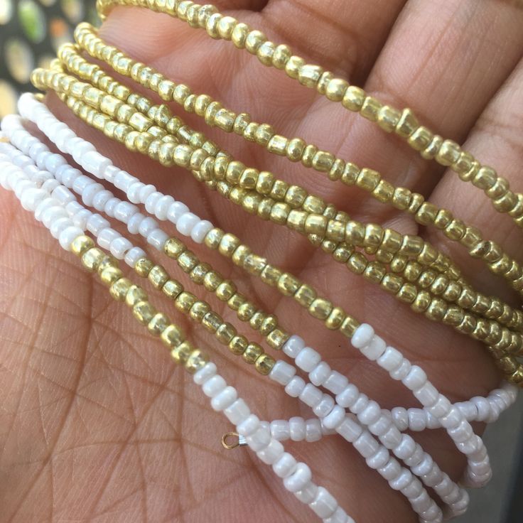 Festival Gold Waist Beads, Cheap Gold Waist Beads For Festivals, Festival Gold Beads Waist Beads, Adjustable Gold Waist Beads, Gold Faceted Beads Waist Beads For The Beach, Gold Waist Beads, Belly Beads, Jewellery Beads, African Waist Beads