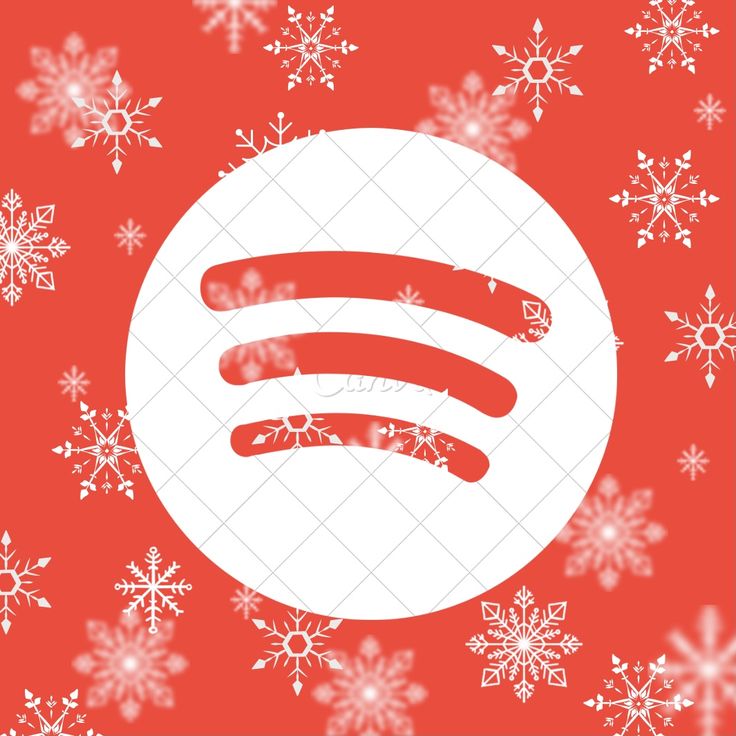 a red background with white snowflakes and an image of a wifi symbol