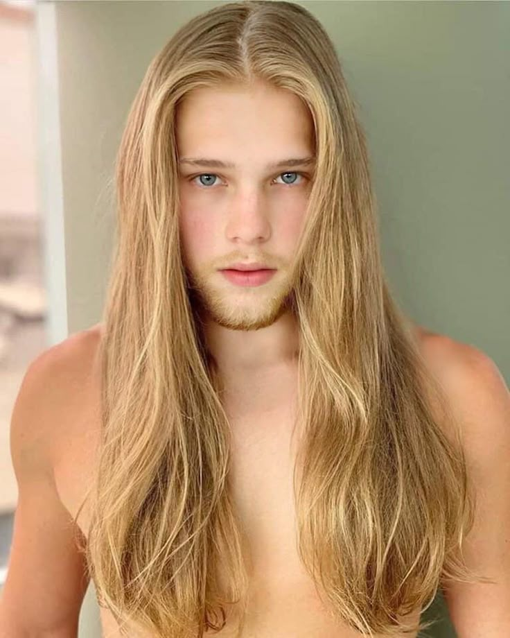 Long Haircuts For Men, Long Sleek Hair, Long Haired Guys, Men Blonde Hair, Military Haircut, Guys With Long Hair, Guy Haircuts Long, Long Hair Men, Long Hair Guys