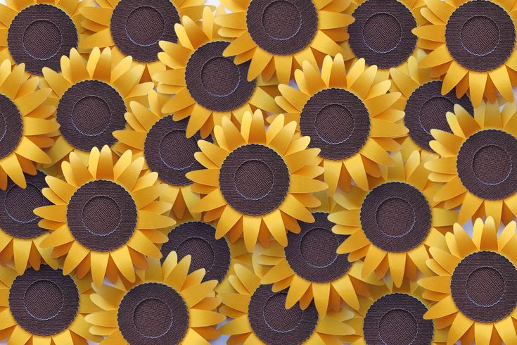 Multiple 3D paper sunflowers Photo Transfer To Paper, Sunflower Template, Svg Laser Cut Files, Mountain Svg, Shadow Box Svg, Sunflower Svg, Foto Transfer, Cnc Files, Japanese Waves