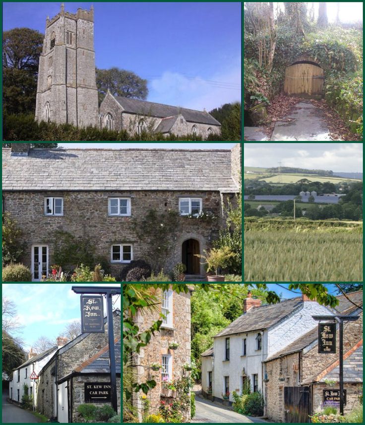 a collage of photos with buildings and trees