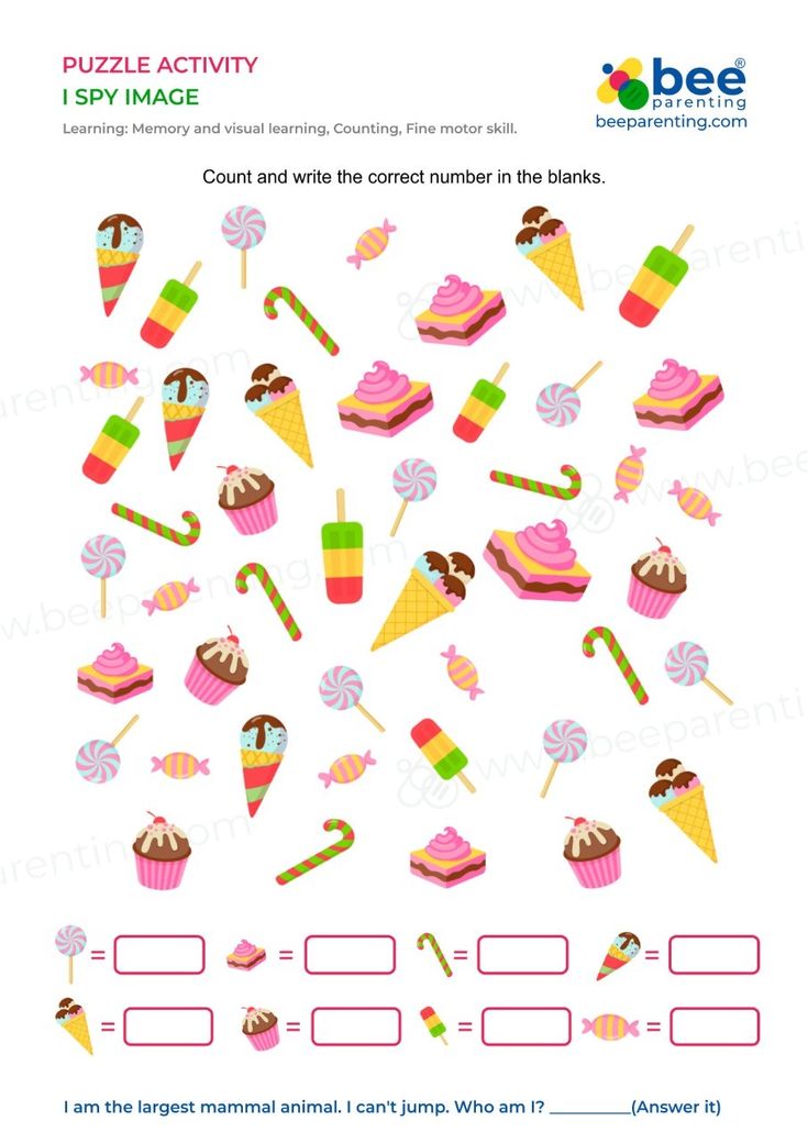 the puzzle activity for kids to learn how to make an ice cream cone and ...