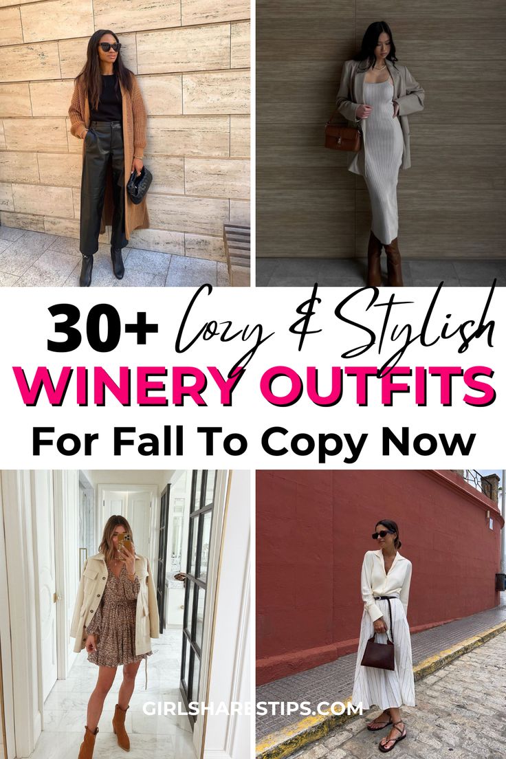 Toast to Fall: 30+ Cozy and Chic Winery Outfit Ideas for Wine Tasting ...