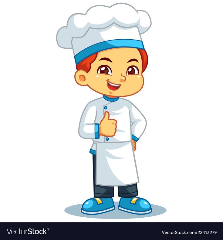 a cartoon chef giving the thumbs up