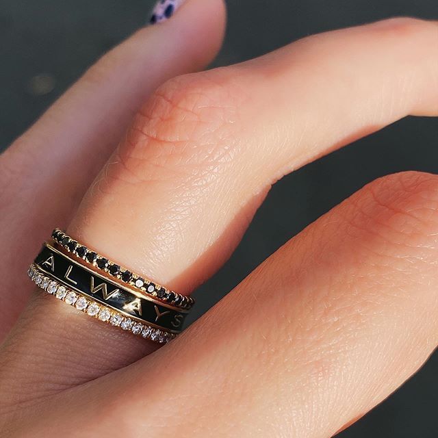 A shining light in the day today... finding out we’ve already raised $6k for @kindcampaign! Marrow is donating $250 for every enamel & gold ALWAYS ring sold in March! Available in 14k yellow, white or rose gold ✨ #kenadieismagic Elegant Black Engraved Ring For Anniversary, Luxury Black Stackable Rings For Anniversary, Black Enamel Ring For Anniversary, Black Diamond Stackable Promise Rings, Elegant Engraved Ring With Black Enamel For Anniversary, Stackable Round Enamel Ring For Anniversary, Luxury Black Engraved Ring For Anniversary, Luxury Black Promise Rings, Black Enamel Diamond Ring For Gift