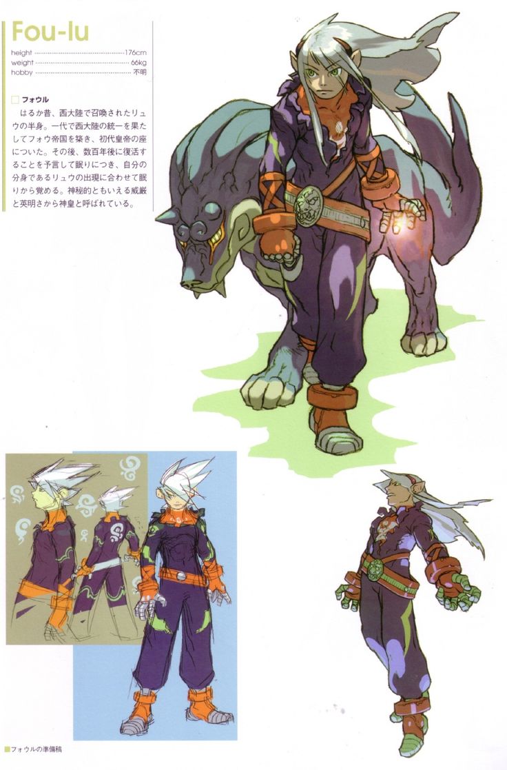 an image of some character designs for the game