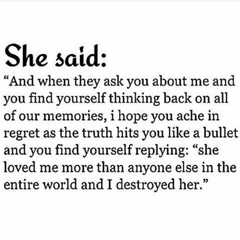 She said..