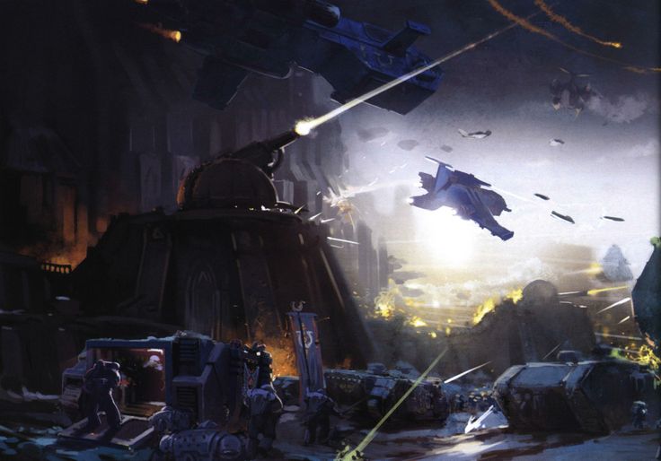 an image of a sci - fi scene with spaceships flying in the sky above