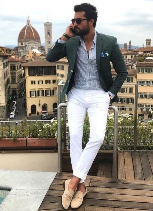 Simple But Elegant Men Outfit Ideas For Any Event 27 Blazer Outfits Men, Mens Fashion Blazer, Mens Fashion Smart, Mens Fashion Blog, Green Blazer, Fashion Suits For Men, Mens Fashion Classy, Mens Fashion Casual Outfits, Stylish Mens Outfits