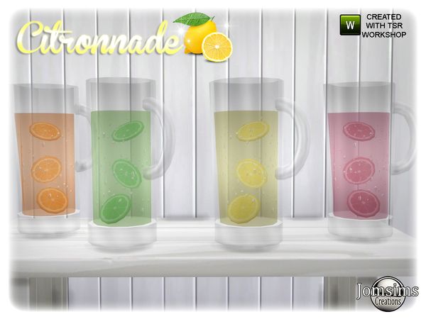 jomsims' citronnade pitcher more transparent | Sims 4, Sims, Sims 4 clutter