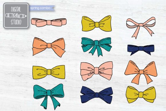 six different bows are shown on a white background with the words, don't stop and