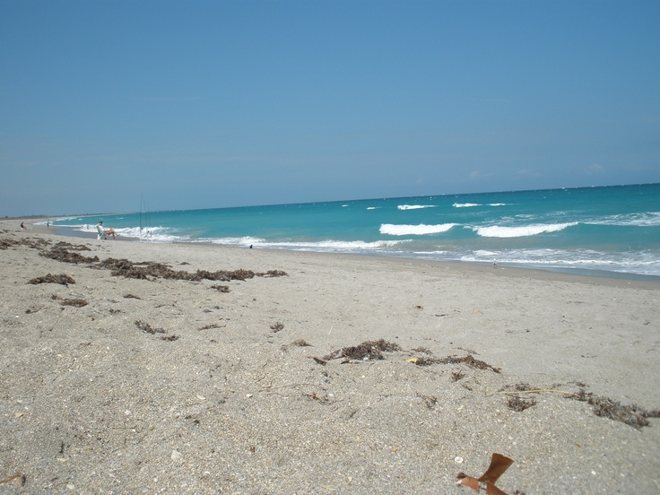 the beach is clean and empty of people