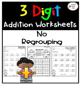 3 Digit Addition Worksheets | Addition words, Addition worksheets ...