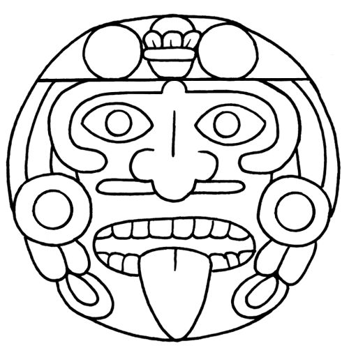 an image of a mask that is drawn in black and white