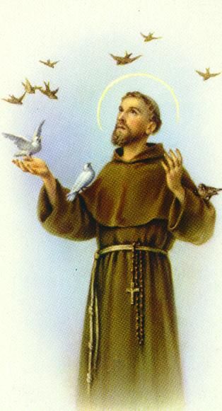 an image of jesus with birds in his hand