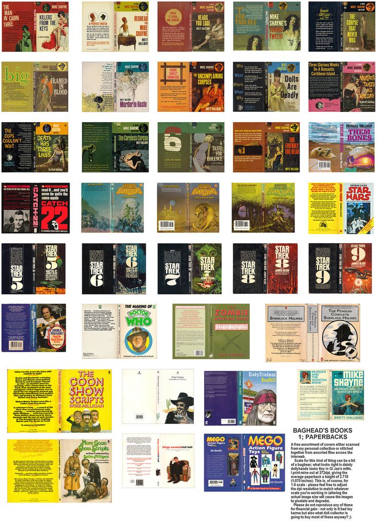 an image of many different books on the same page as shown in this magazine advertisement