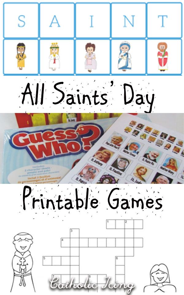 Printable Catholic Saints Worksheets