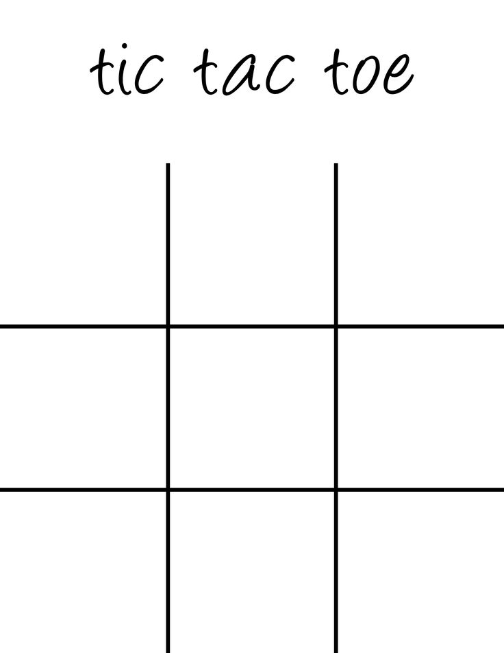 a tic - tac toe is shown in black and white with the words