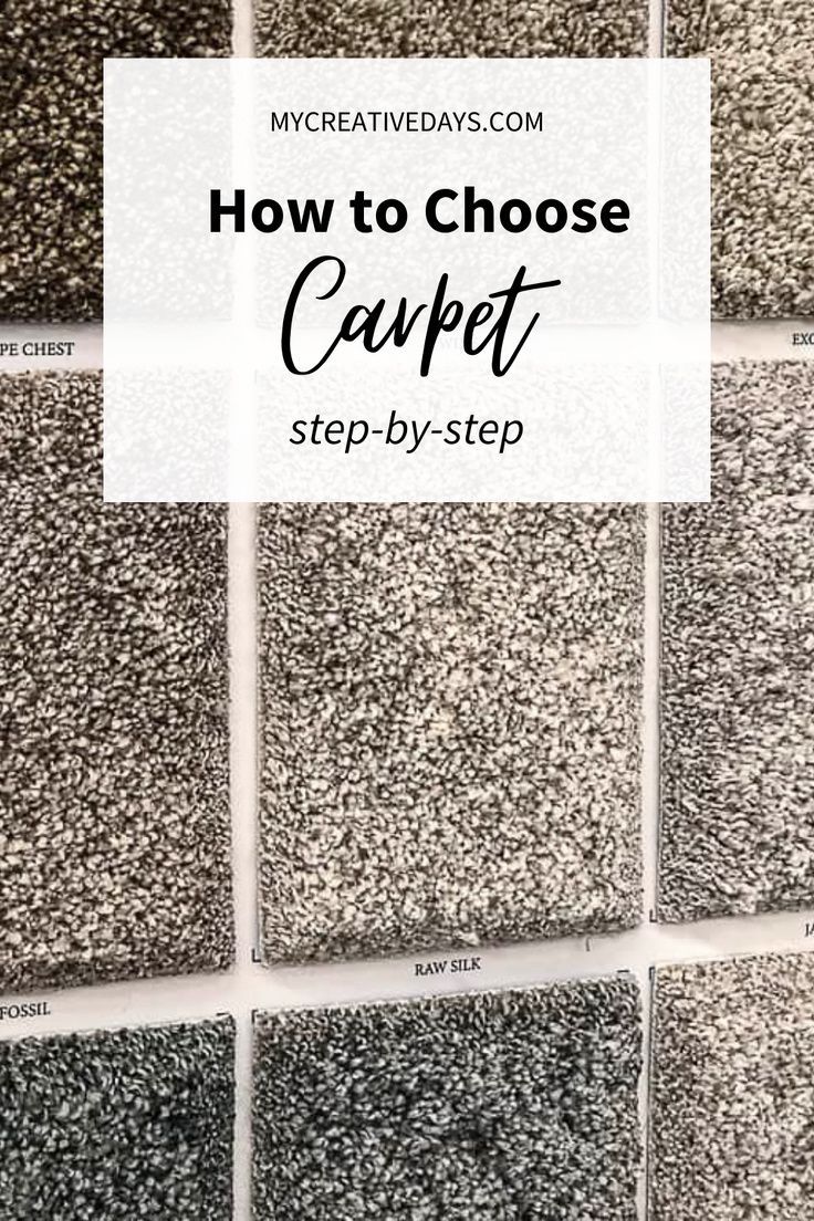 how to choose carpet step by step