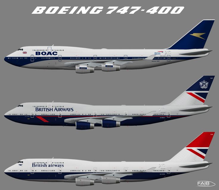 an airplane is shown in three different positions, including the tail end and side wings