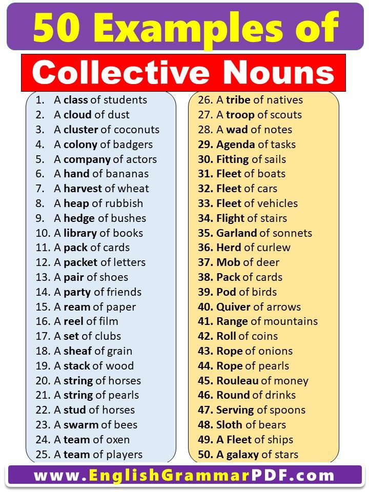 the 50 examples of collective nourishment in english and spanish, with an image of