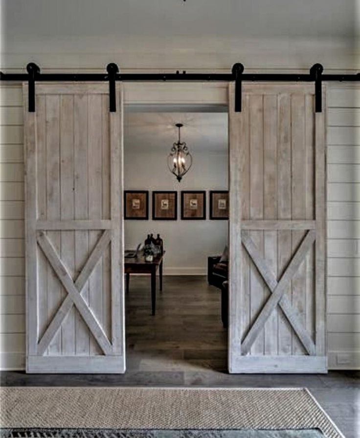 Double Barn Doors HARdWARE Option6.6 Ft sliding Double Barn Etsy in