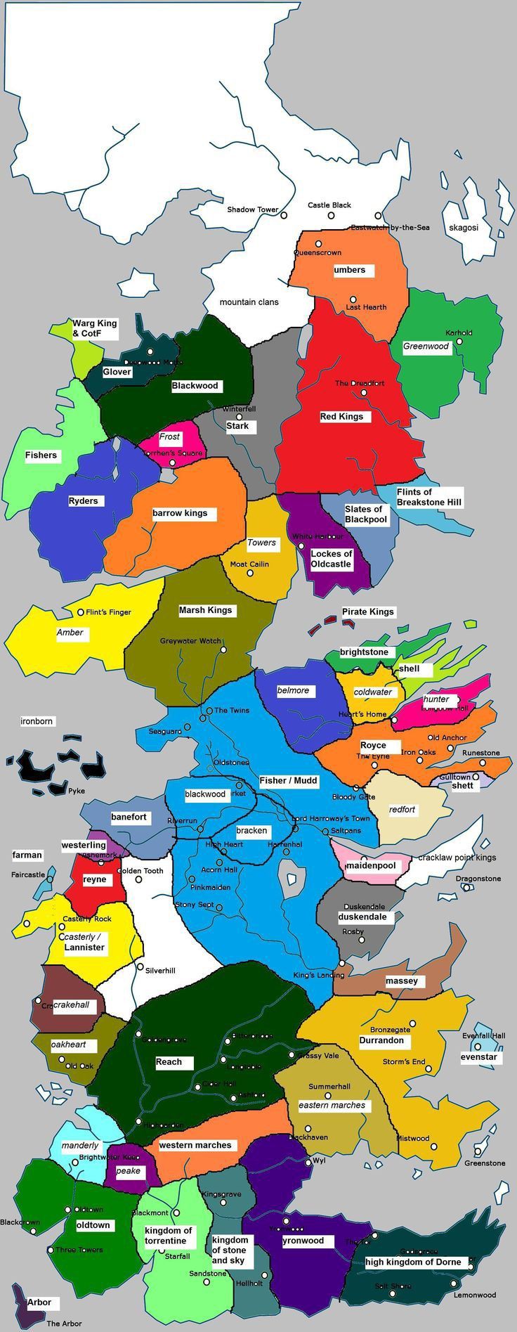 The North Map Asoiaf - Map Of Australia And New Zealand