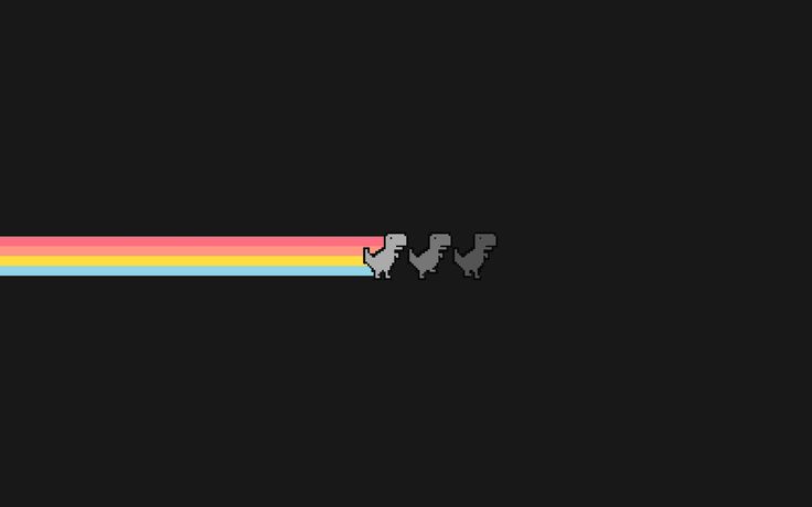 the dark side of the moon with two sheeps on it, and one rainbow