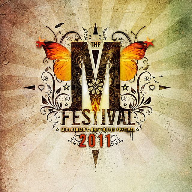 the festival logo is displayed on a grungy background