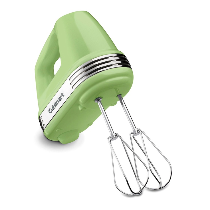 a pink kitchen aid hand mixer on a white background