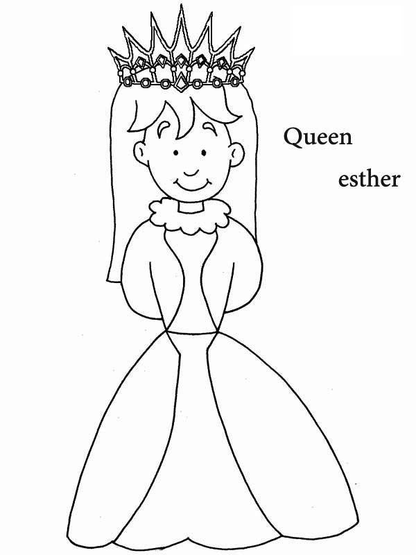 Cartoon Of Queen Esther Coloring Page | Queen esther, Coloring pages ...