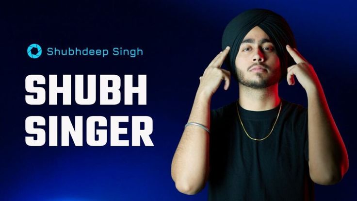 a man wearing a turban and holding his head in front of him with the words shudheep sing on it