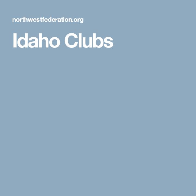 the idaho clubs logo on a blue background