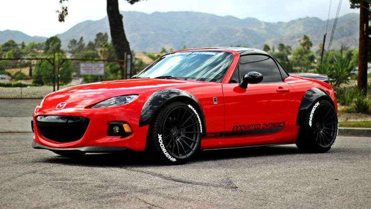 a red sports car parked on the street