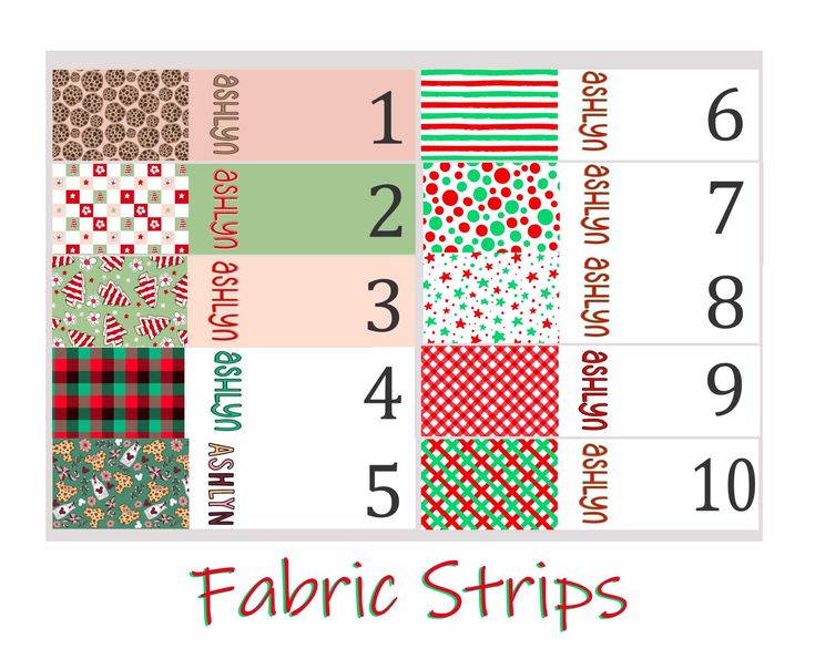 the fabric strips are all different colors and patterns, but there is no image to describe