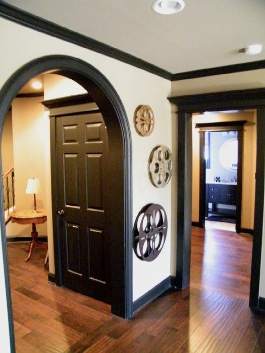 black trim. I really like this look. Home, Black interior doors, House