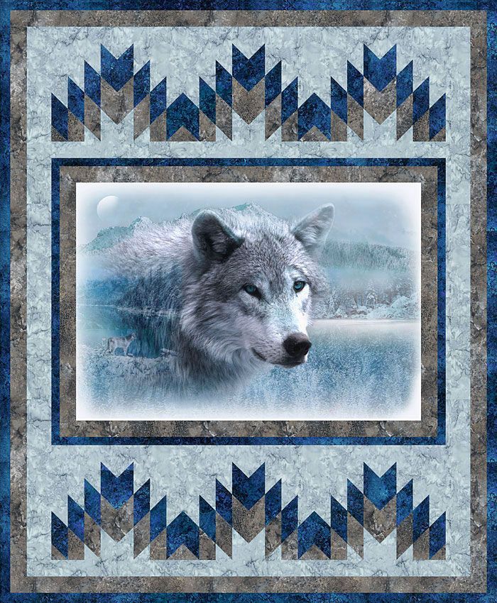 Call of the Wild Winter Wolf Free Quilt Pattern