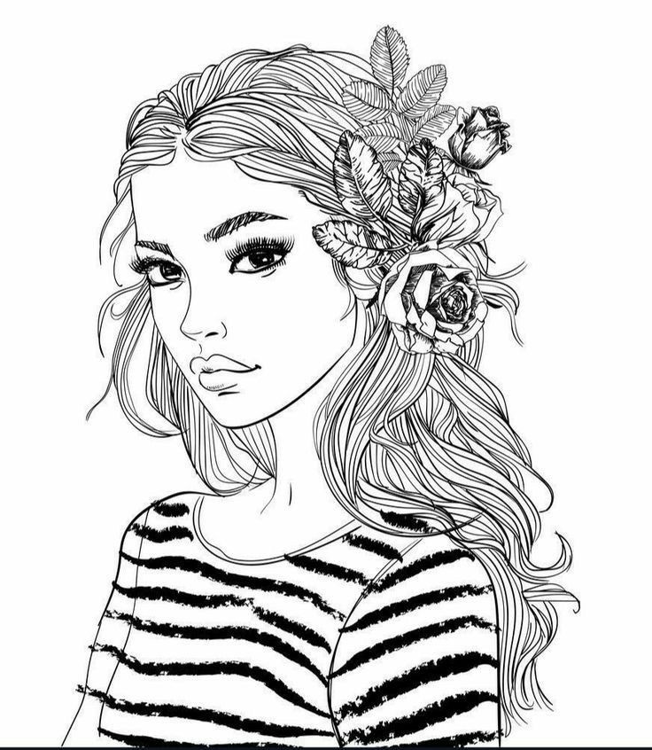 Pin by Виталина on до/после | People coloring pages, Adult coloring ...