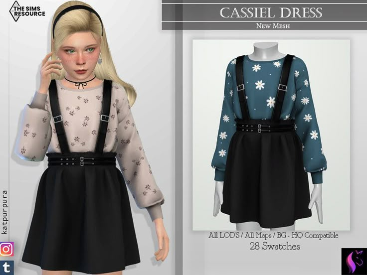 KaTPurpura's Cassiel Dress | Sims 4 dresses, Sims 4 toddler, Sims 4 ... image.