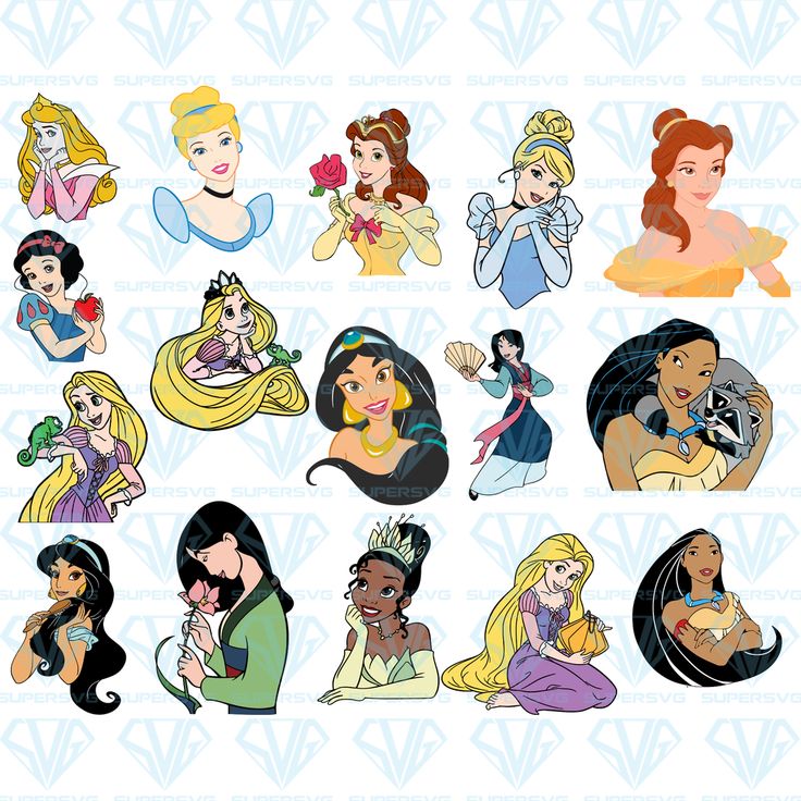 Disney Princess Face Svg