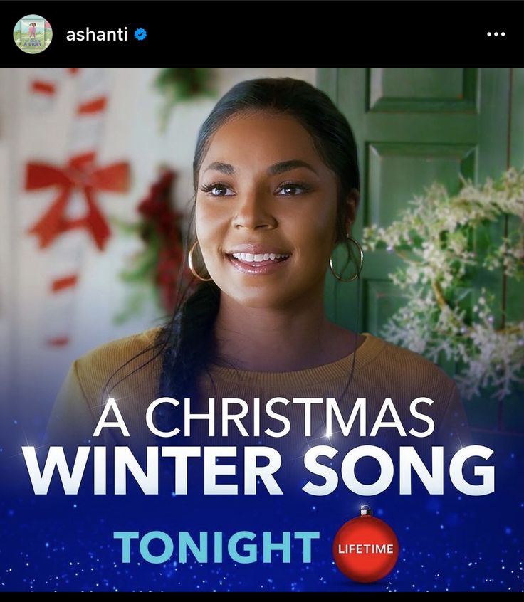 a christmas song is featured on the screen