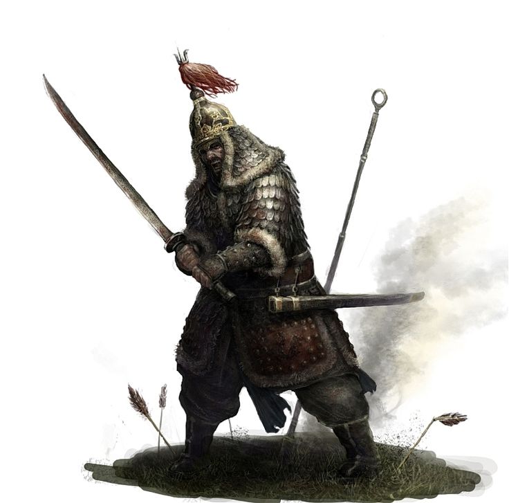 a man dressed in armor holding two swords