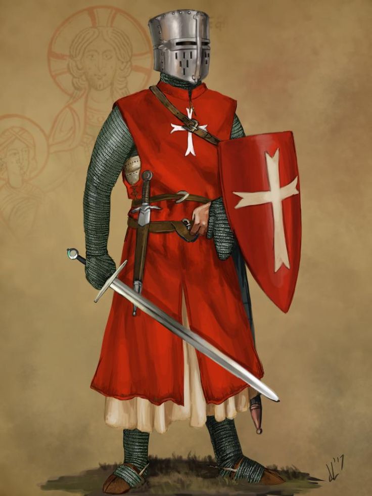 Knights Hospitaller, Century Armor, Crusader Knight, Historical Warriors, High Middle Ages, Medieval Ages, Historical Armor, Ancient Warfare, Knight Art