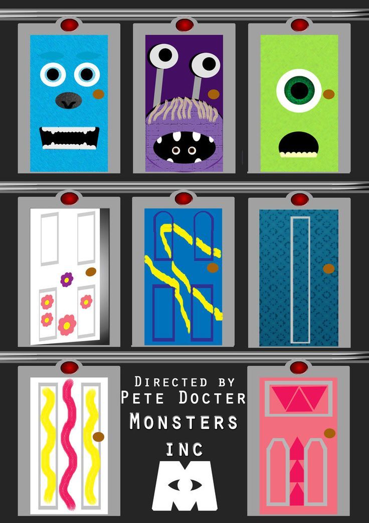 Template Printable Printable Monsters Inc Doors