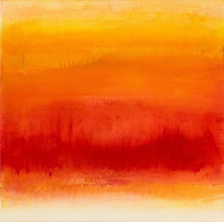 an orange and yellow abstract painting