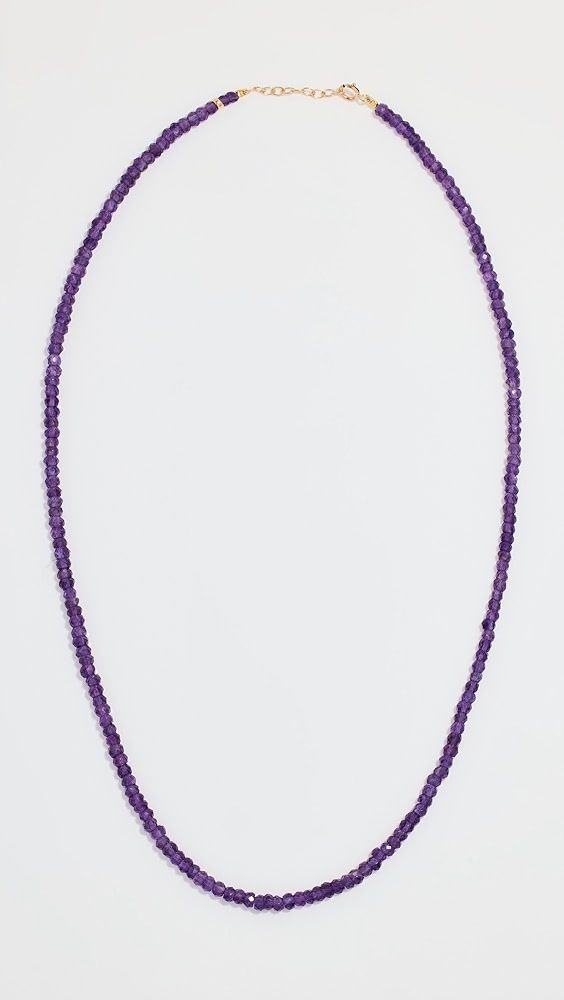 JIA JIA February Amethyst Beaded Necklace | Shopbop Amethyst Beads, 14k Gold Ring, Treasure Chest, Gold Rings, New Arrivals, Amethyst, Beaded Necklace, Free Shipping