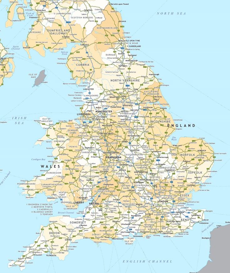 a large map of the united states with roads