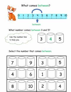 Number between Language: English Grade/level: 1st-2nd year infants ...