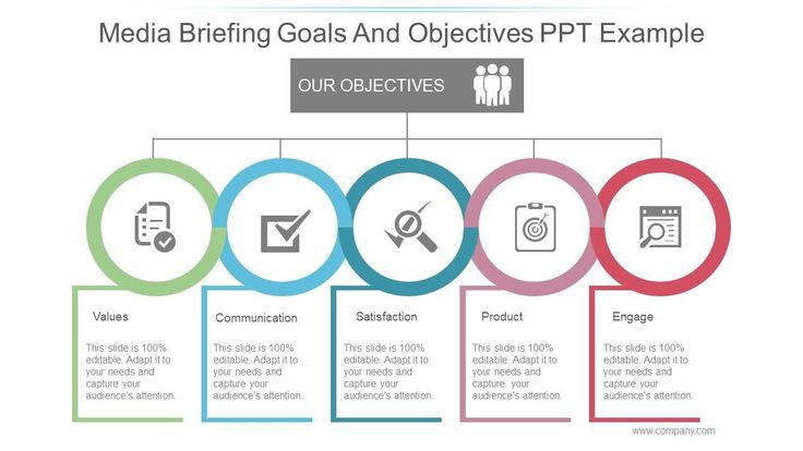 Media briefing goals and objectives ppt example