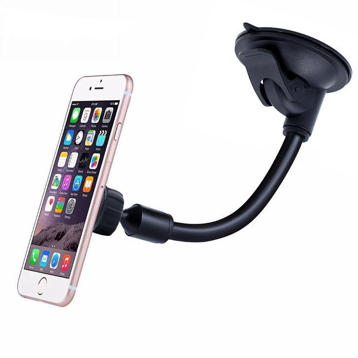 an iphone is attached to a car holder